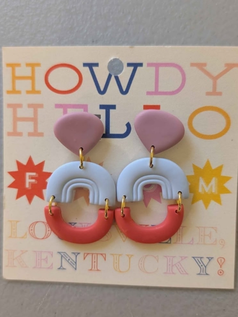 New cute earrings by Howdy Hello